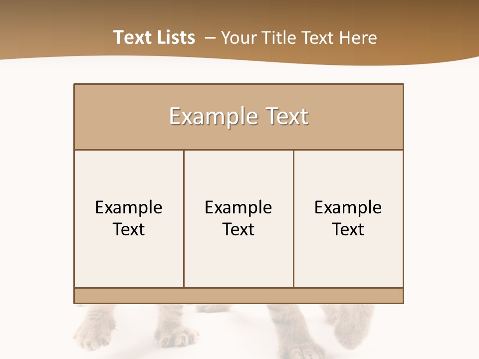 Sweet Furry Isolated PowerPoint Template