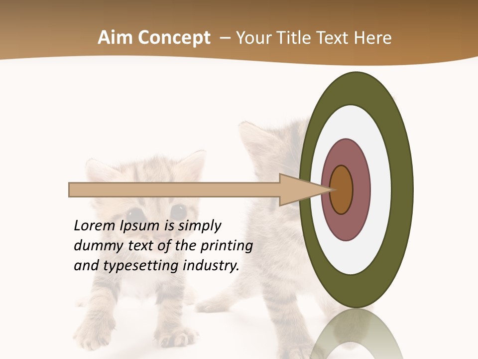 Sweet Furry Isolated PowerPoint Template