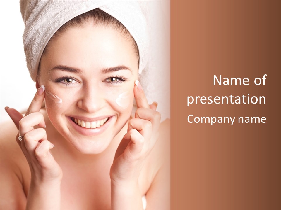 Head Black Smile PowerPoint Template