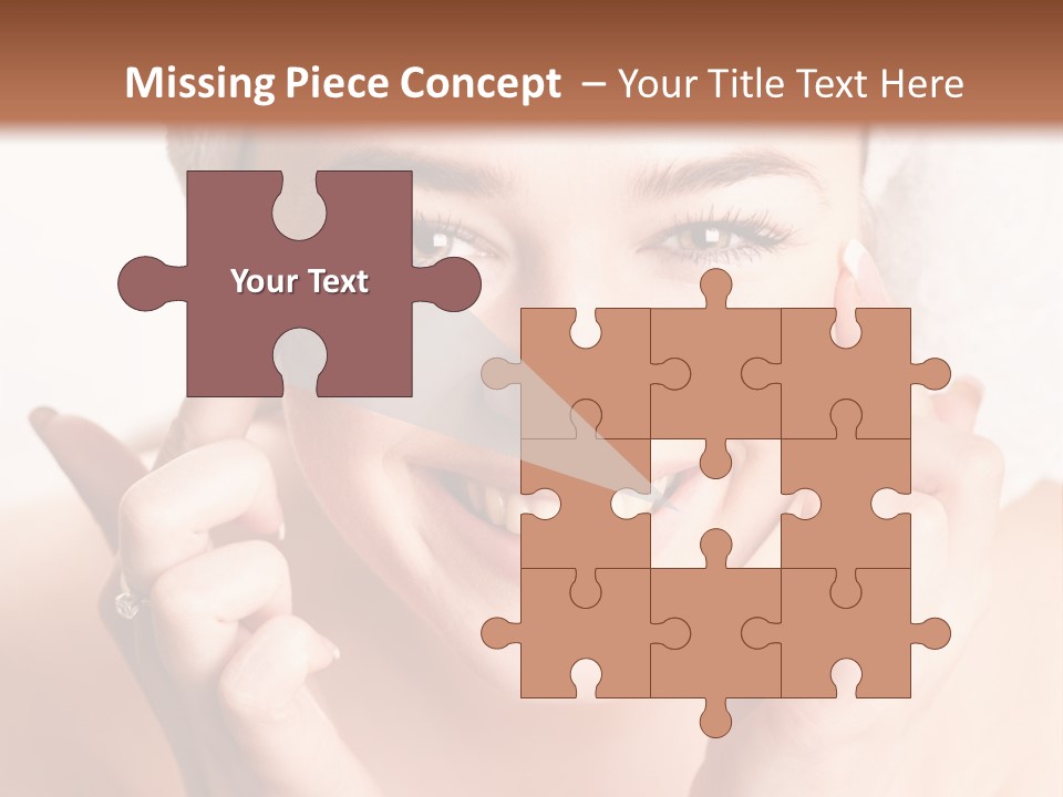 Head Black Smile PowerPoint Template