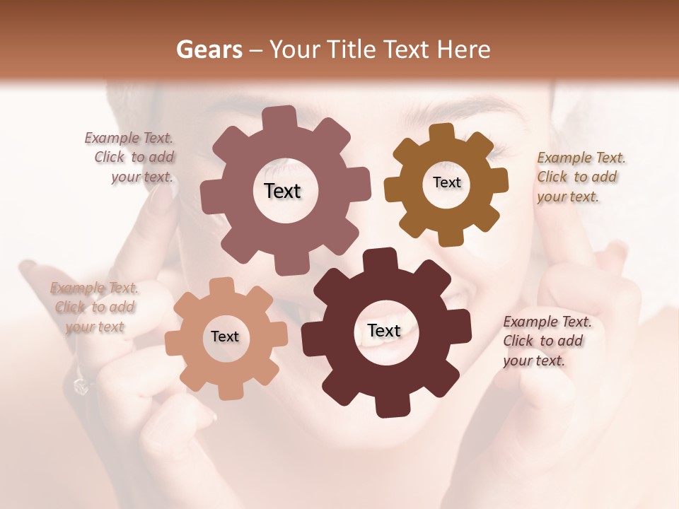 Head Black Smile PowerPoint Template