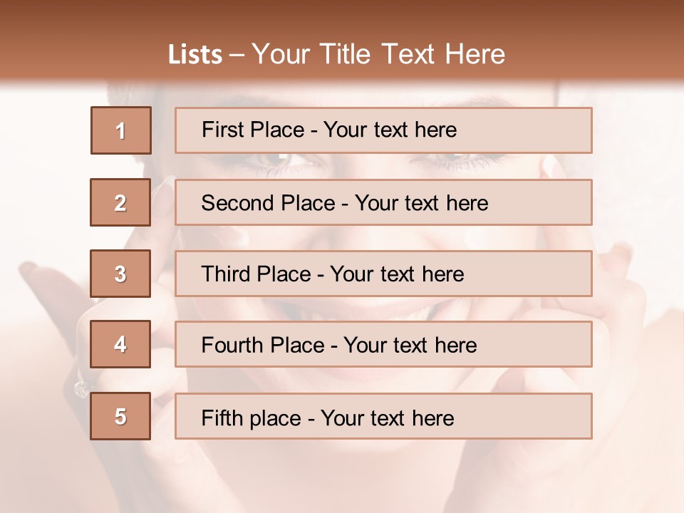 Head Black Smile PowerPoint Template