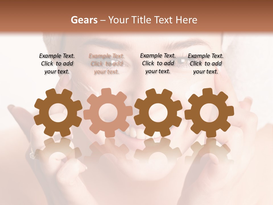 Head Black Smile PowerPoint Template