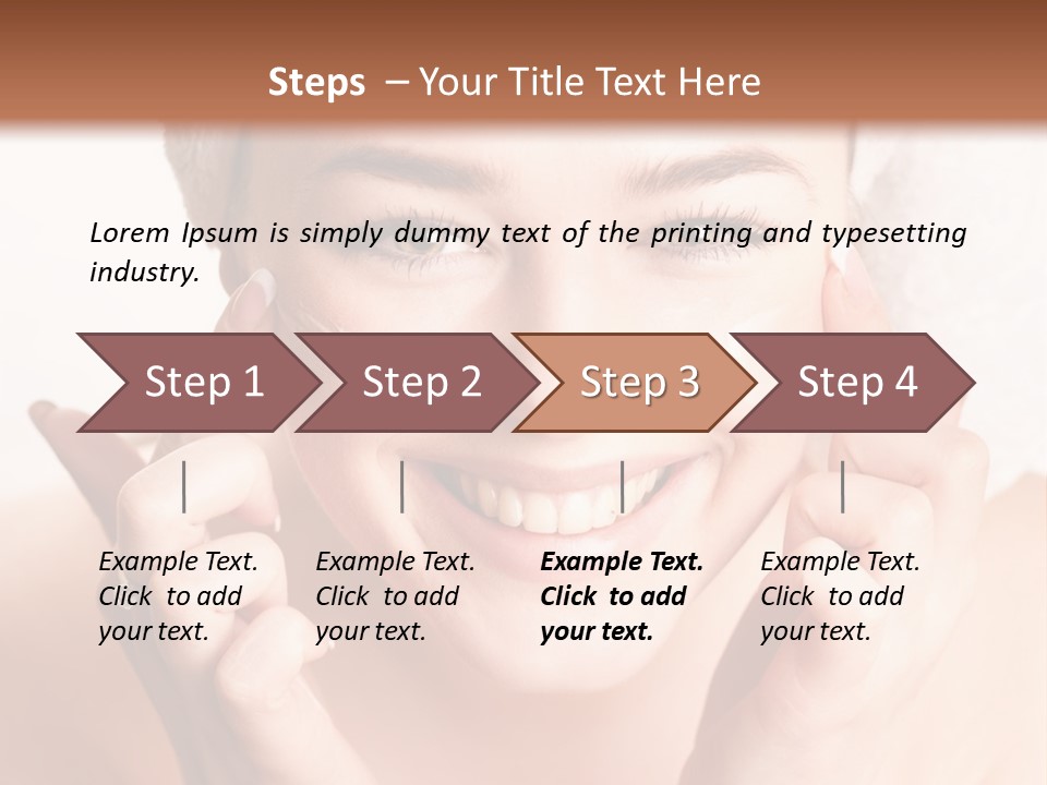 Head Black Smile PowerPoint Template