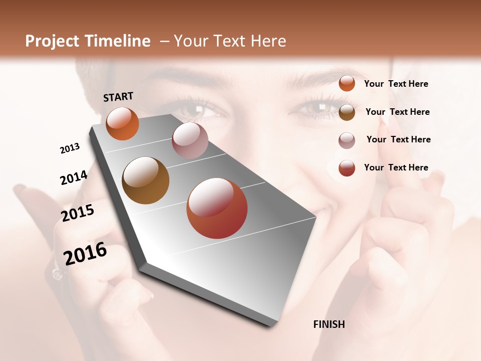 Head Black Smile PowerPoint Template