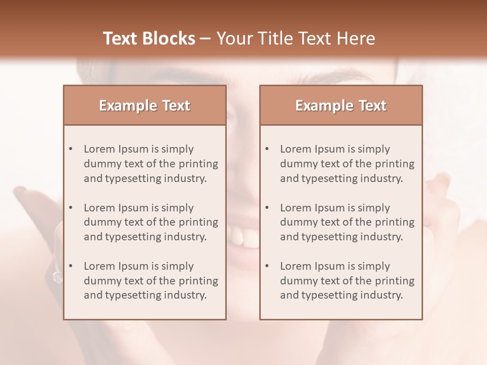 Head Black Smile PowerPoint Template