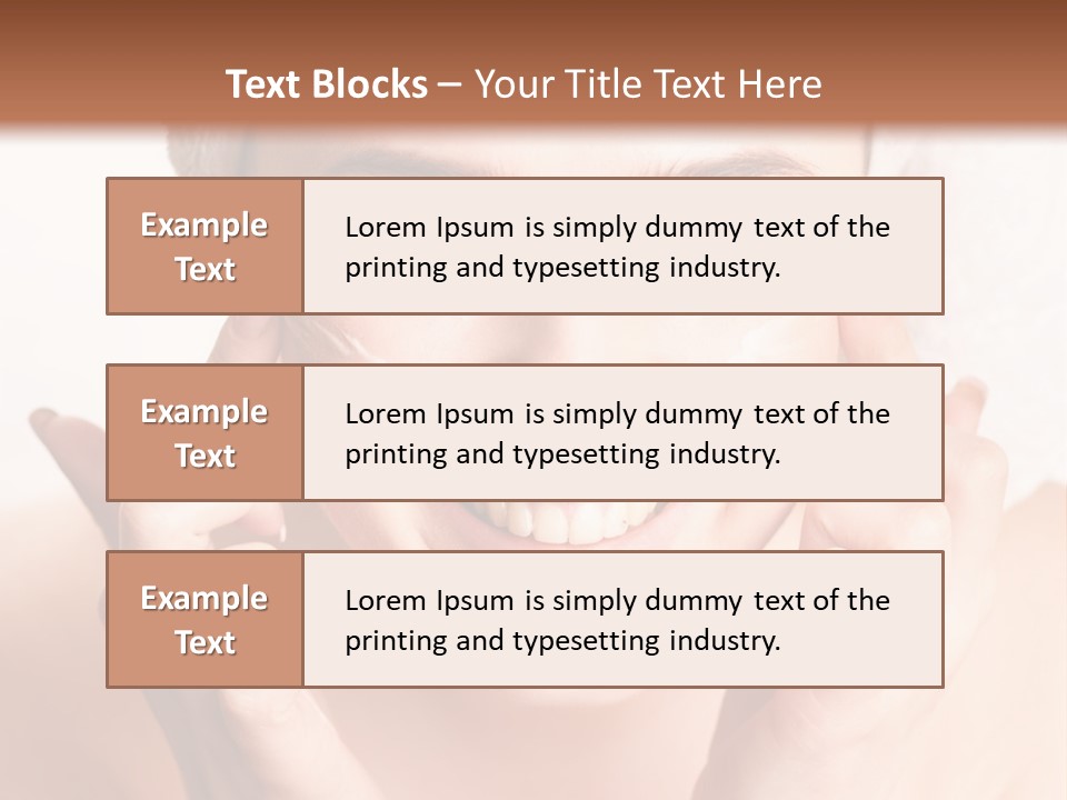 Head Black Smile PowerPoint Template