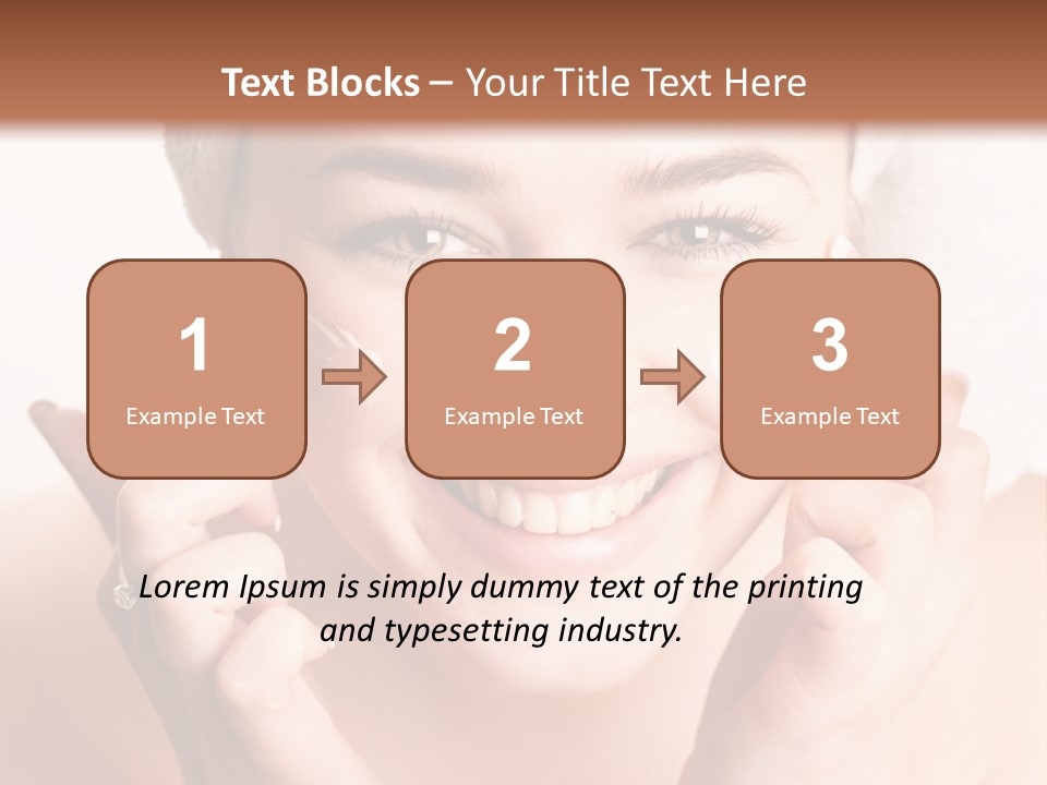 Head Black Smile PowerPoint Template