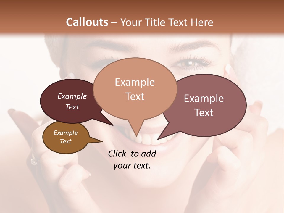 Head Black Smile PowerPoint Template