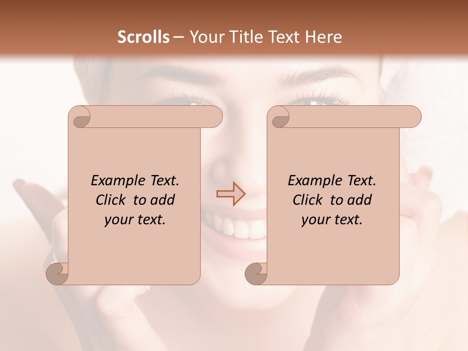 Head Black Smile PowerPoint Template