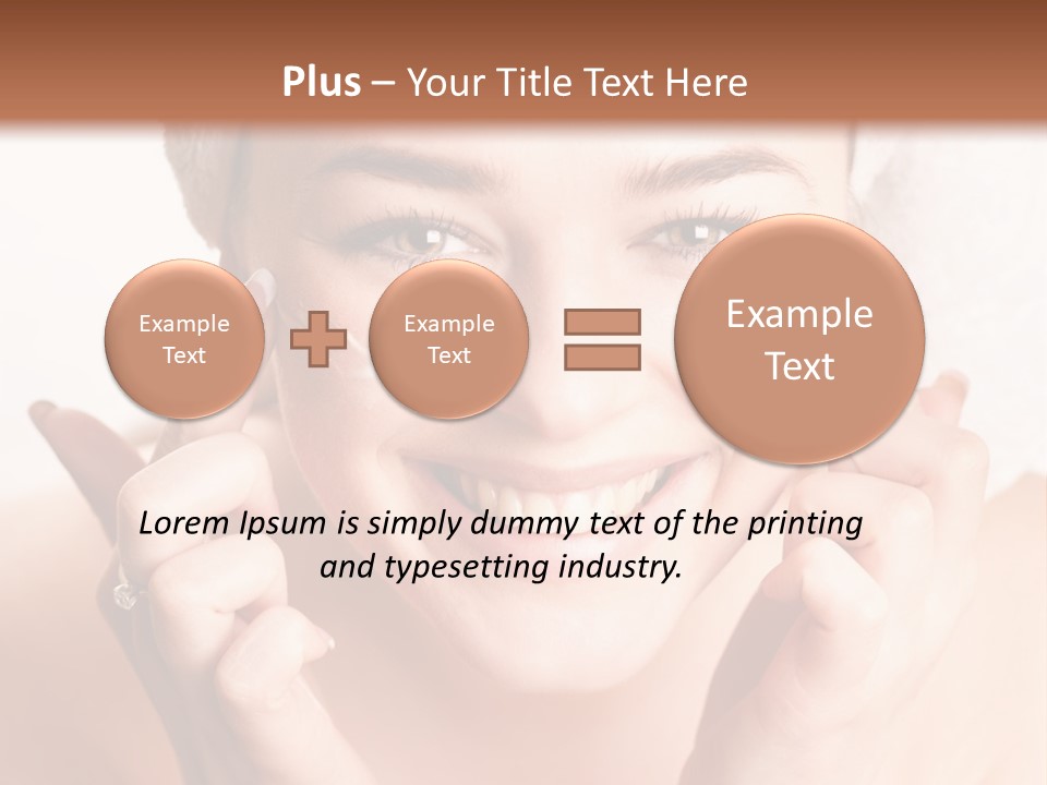 Head Black Smile PowerPoint Template