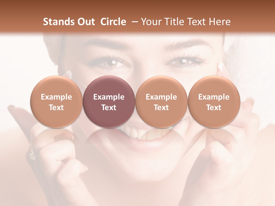 Head Black Smile PowerPoint Template