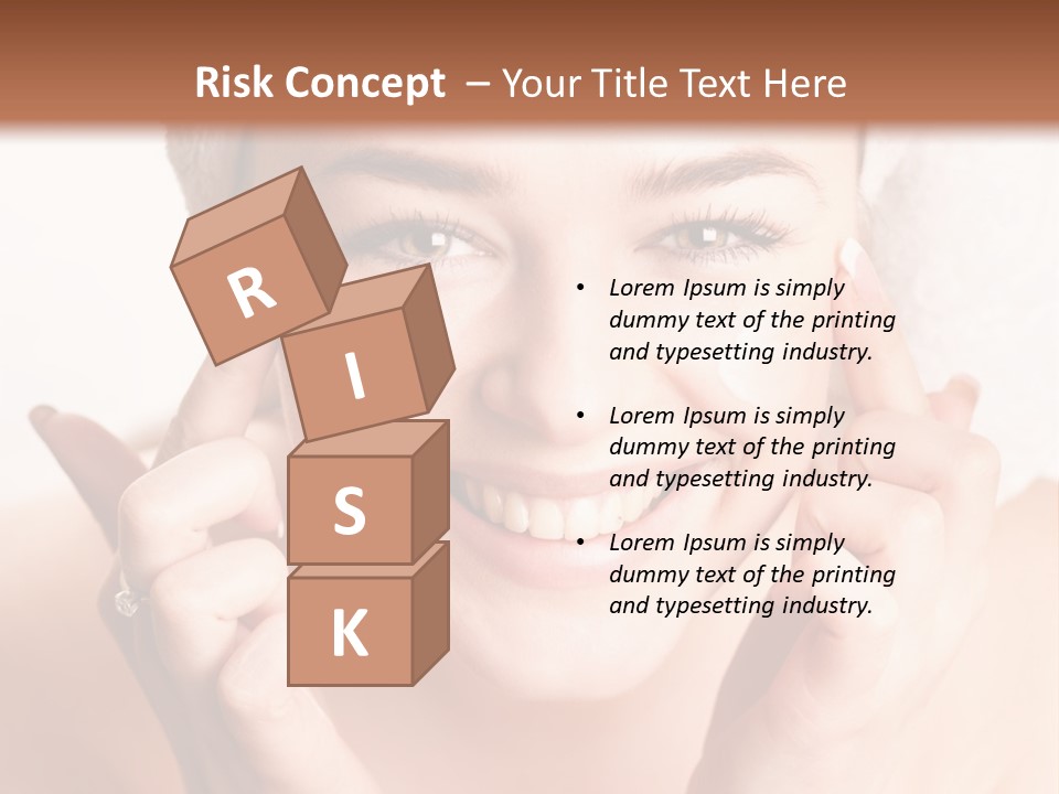 Head Black Smile PowerPoint Template