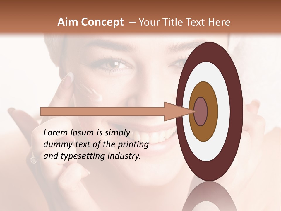 Head Black Smile PowerPoint Template