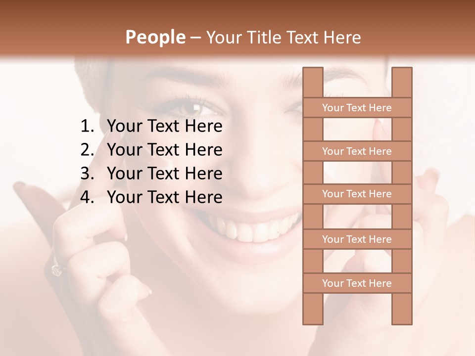Head Black Smile PowerPoint Template