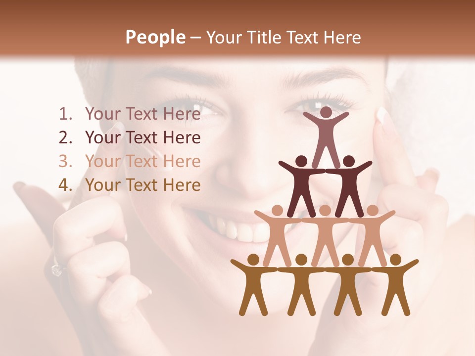Head Black Smile PowerPoint Template