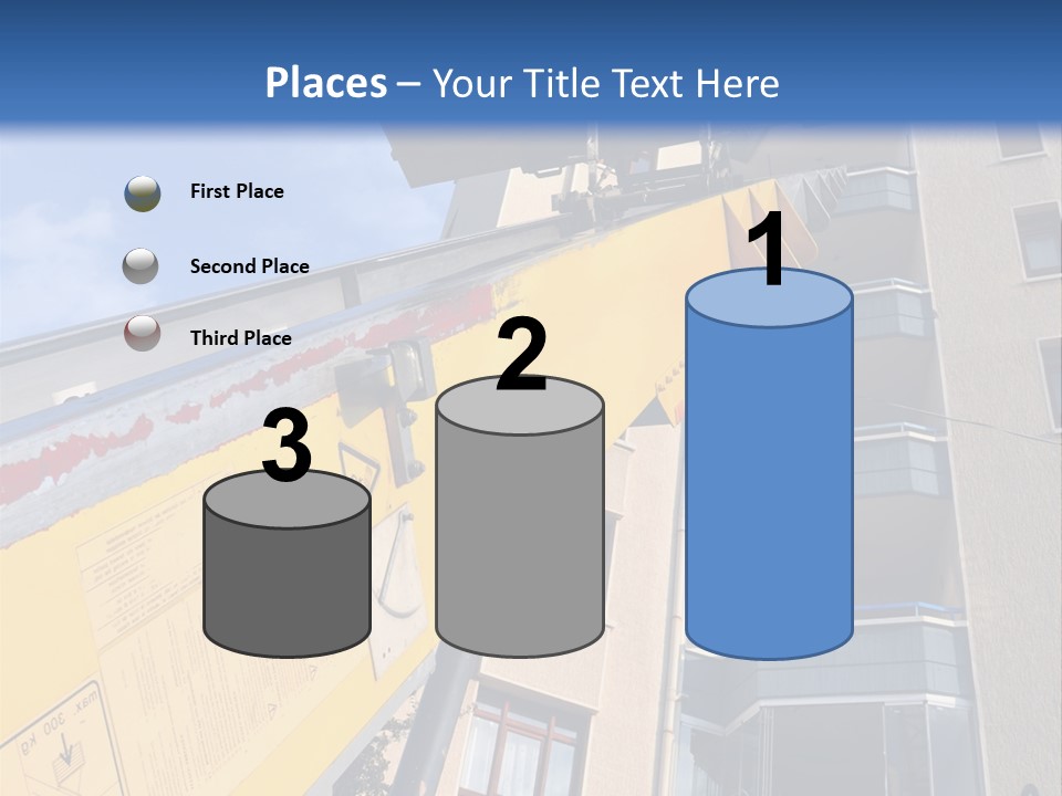 Tall Crane Reach PowerPoint Template