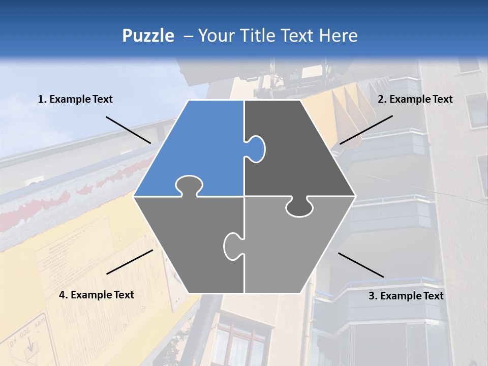 Tall Crane Reach PowerPoint Template