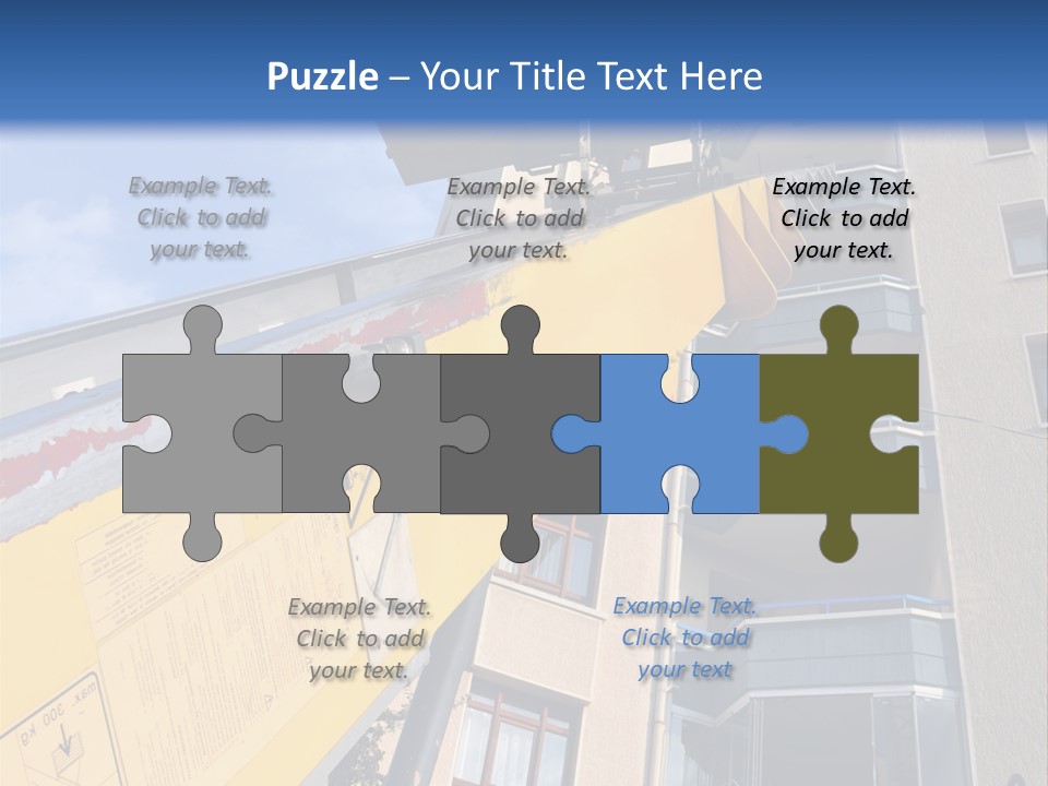 Tall Crane Reach PowerPoint Template