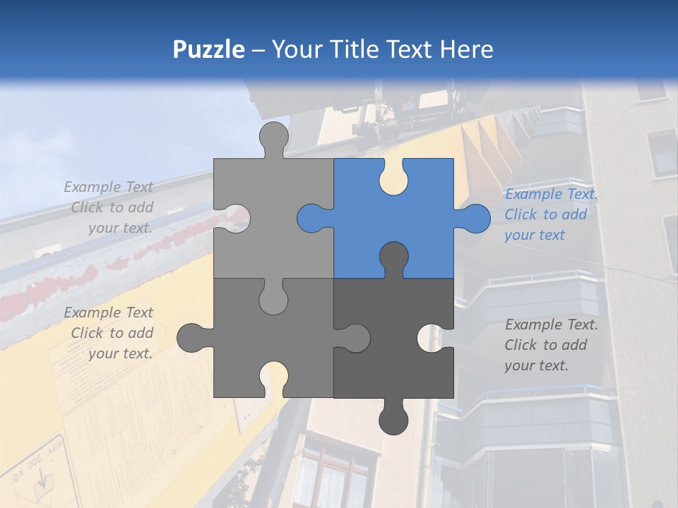 Tall Crane Reach PowerPoint Template