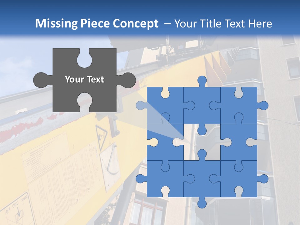 Tall Crane Reach PowerPoint Template