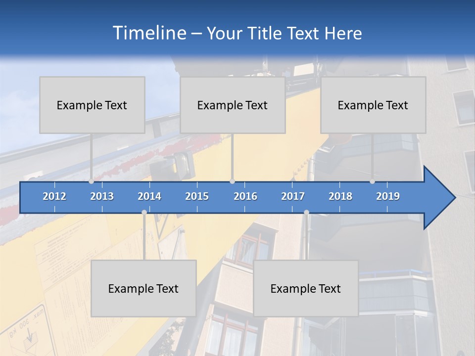 Tall Crane Reach PowerPoint Template