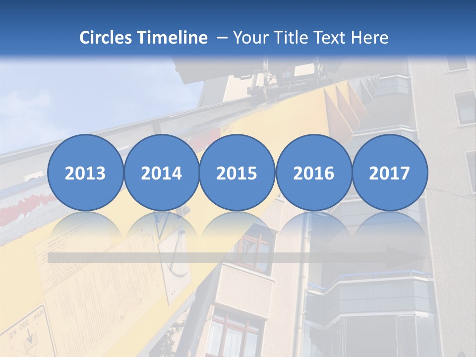 Tall Crane Reach PowerPoint Template