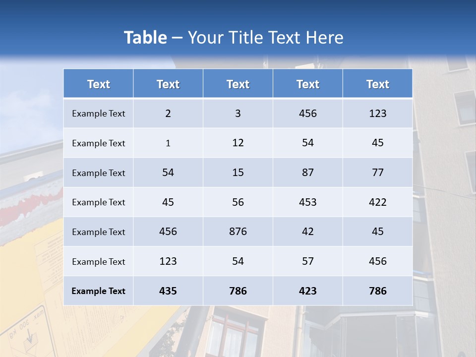 Tall Crane Reach PowerPoint Template