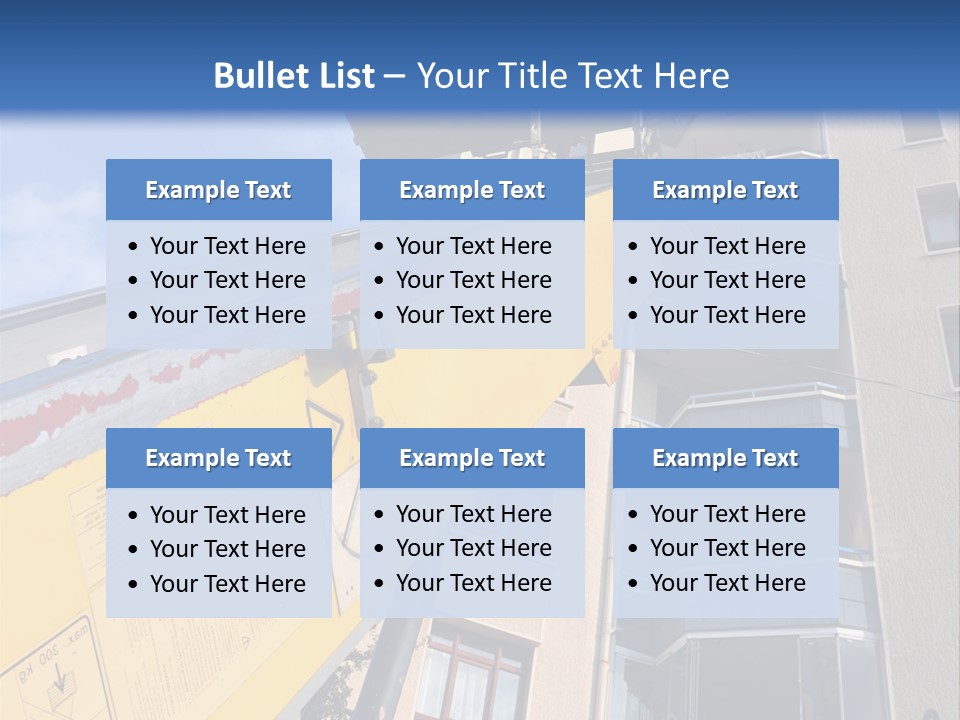 Tall Crane Reach PowerPoint Template