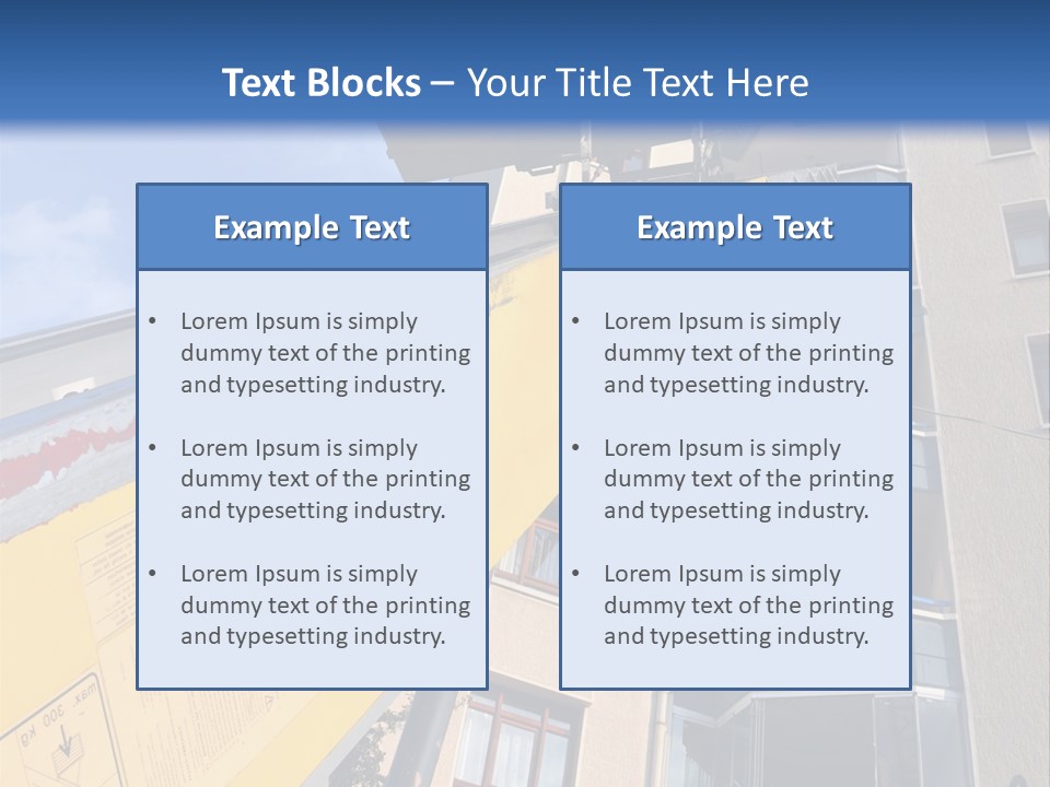 Tall Crane Reach PowerPoint Template