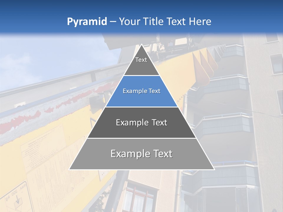 Tall Crane Reach PowerPoint Template