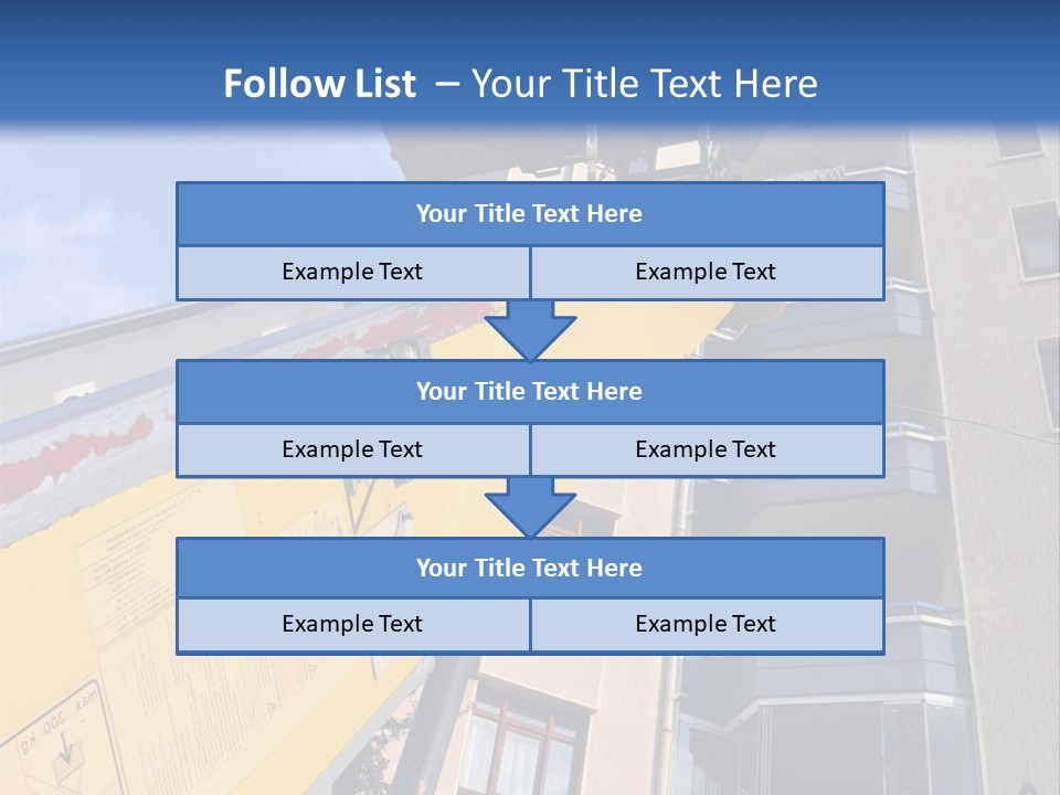 Tall Crane Reach PowerPoint Template