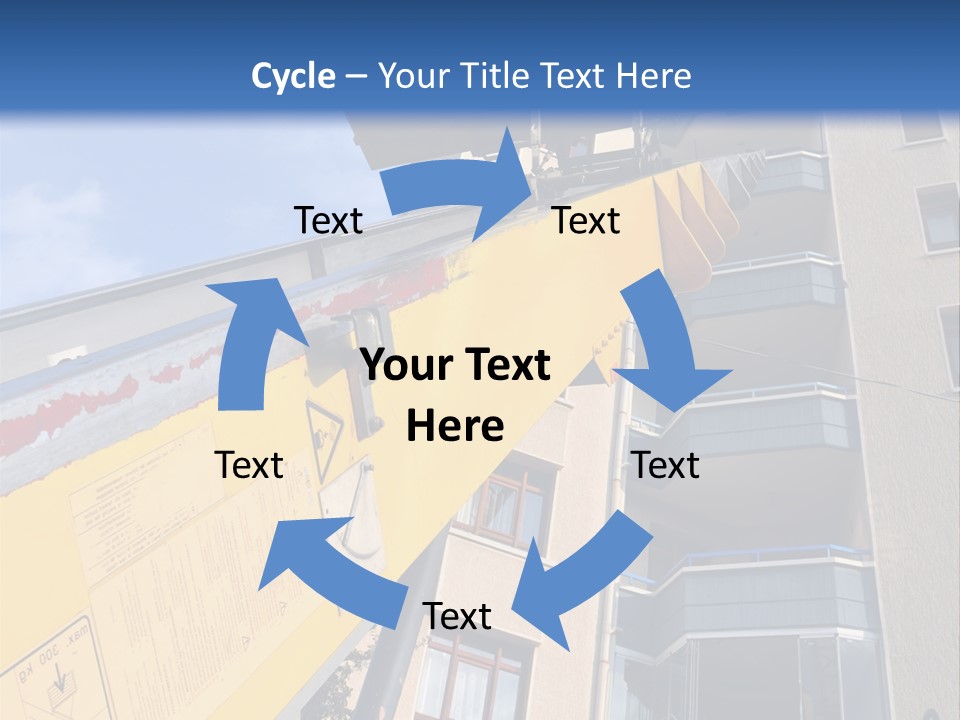 Tall Crane Reach PowerPoint Template