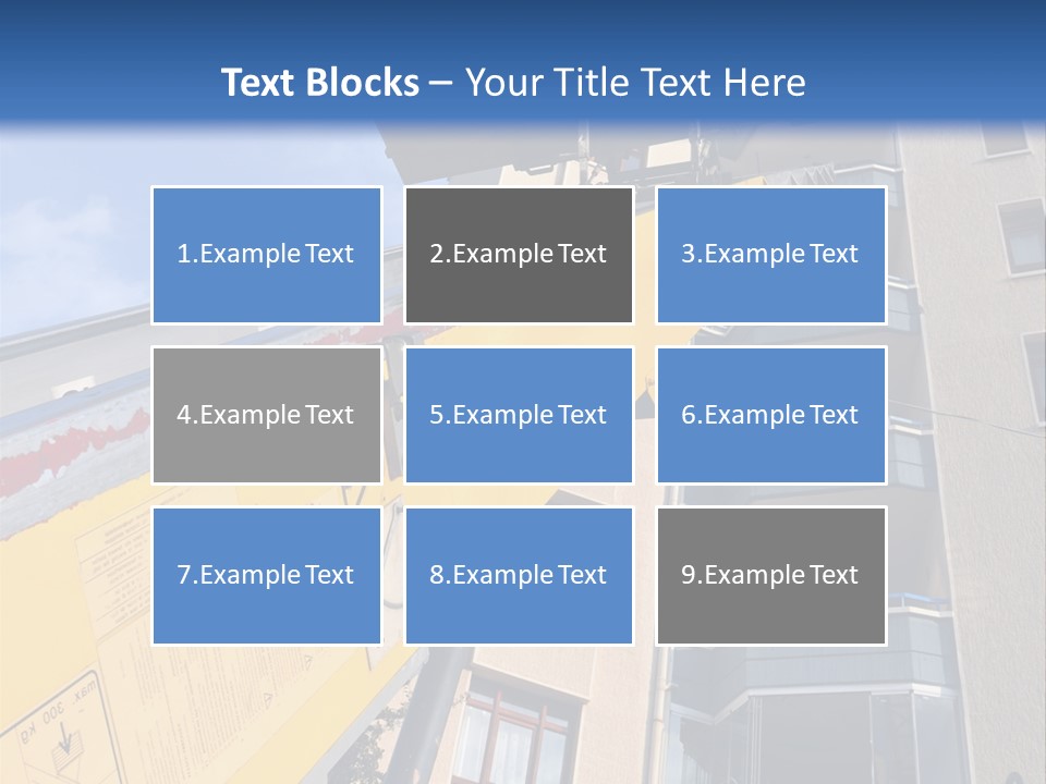 Tall Crane Reach PowerPoint Template