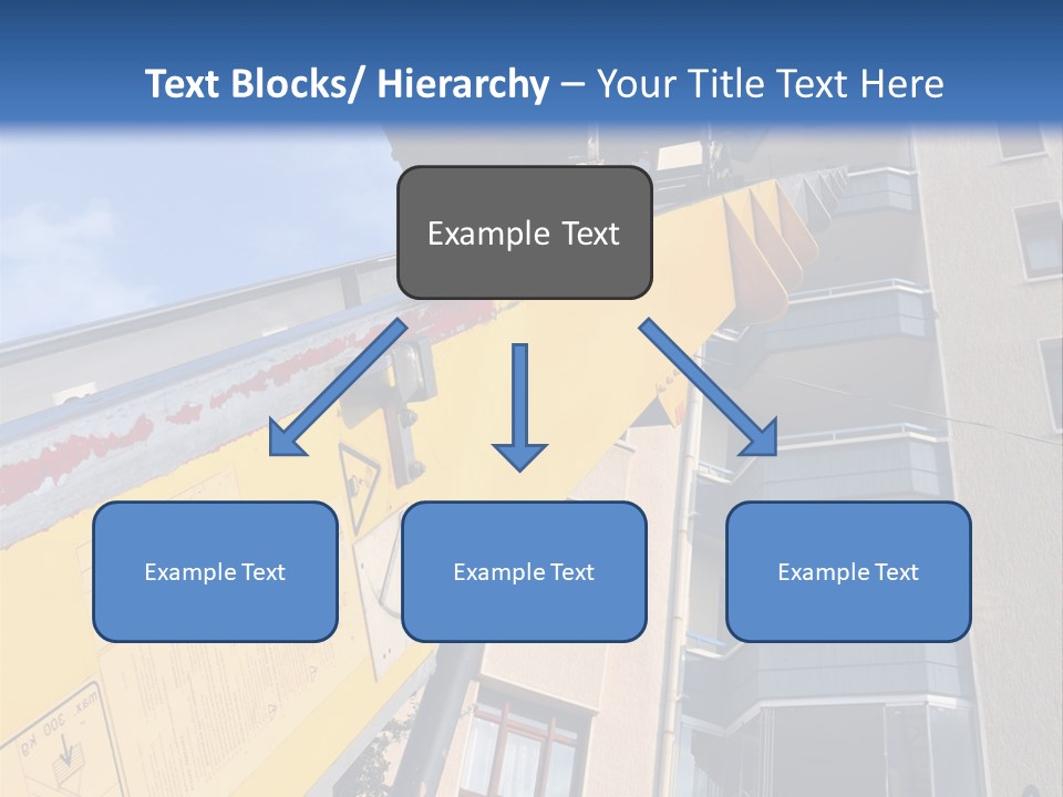 Tall Crane Reach PowerPoint Template