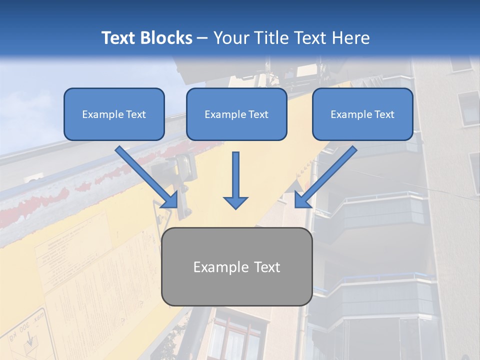 Tall Crane Reach PowerPoint Template