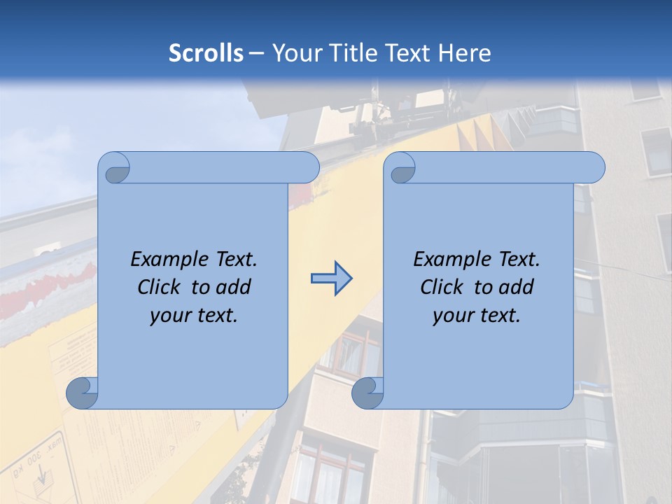 Tall Crane Reach PowerPoint Template