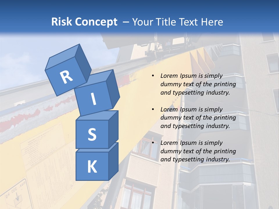 Tall Crane Reach PowerPoint Template