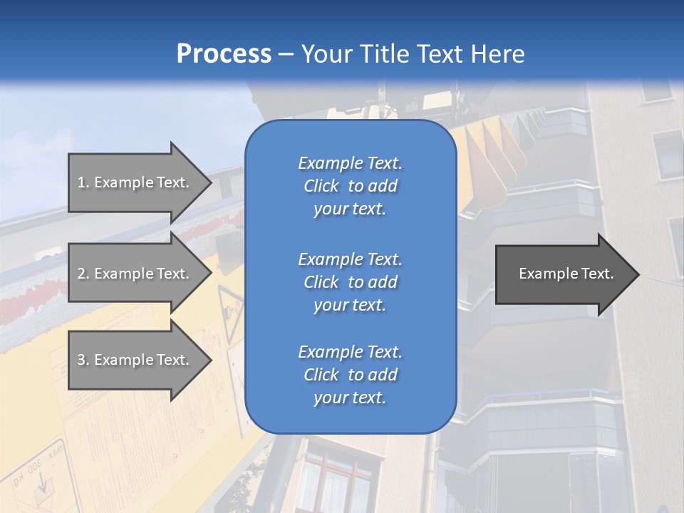 Tall Crane Reach PowerPoint Template