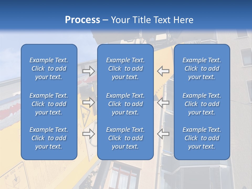 Tall Crane Reach PowerPoint Template