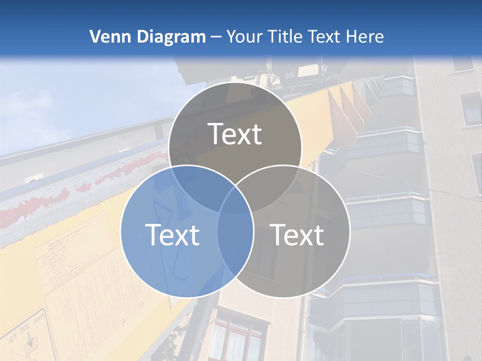 Tall Crane Reach PowerPoint Template