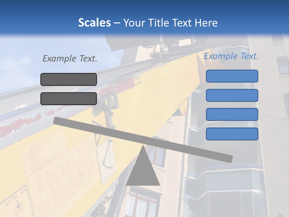 Tall Crane Reach PowerPoint Template