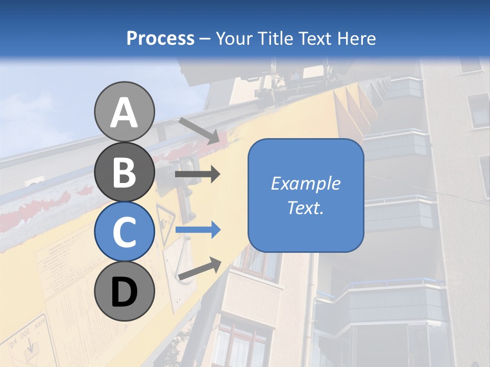 Tall Crane Reach PowerPoint Template