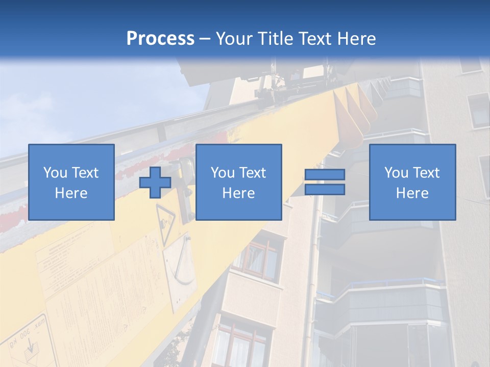 Tall Crane Reach PowerPoint Template