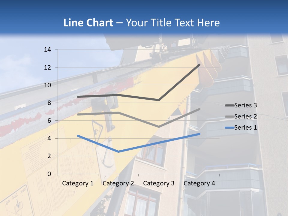 Tall Crane Reach PowerPoint Template