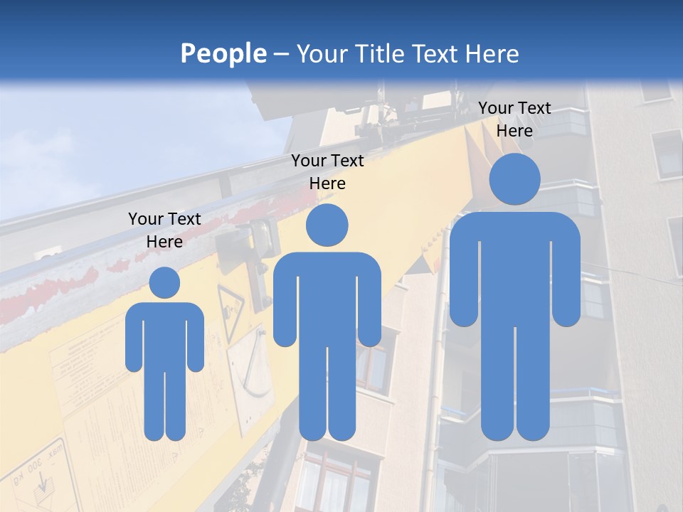 Tall Crane Reach PowerPoint Template