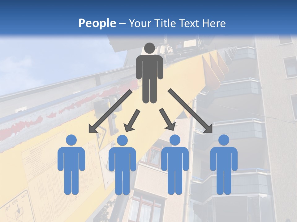 Tall Crane Reach PowerPoint Template