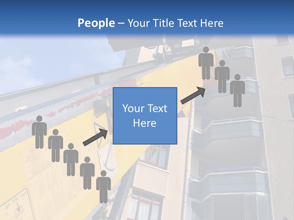 Tall Crane Reach PowerPoint Template
