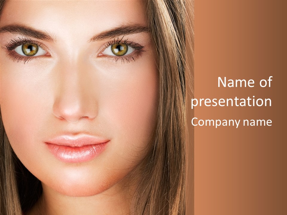 Face Vogue Young PowerPoint Template