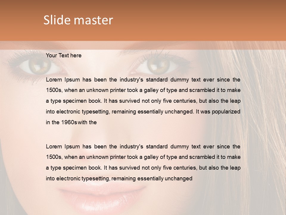 Face Vogue Young PowerPoint Template